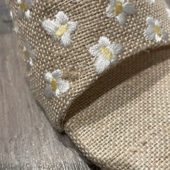 Larroude Brigitte Mule In Raw Linen Sandals - Picture 14 of 14